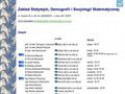 Zakład Statystyki, Demografii i Socjologii Matematycznej, Uniwerstyt Warszawski