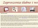 Zaproszenia na ślub, zaproszenia na wesele Warszawa