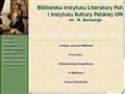 Biblioteka Instytutu Literatury Polskiej Uniwersytetu Warszawskiego